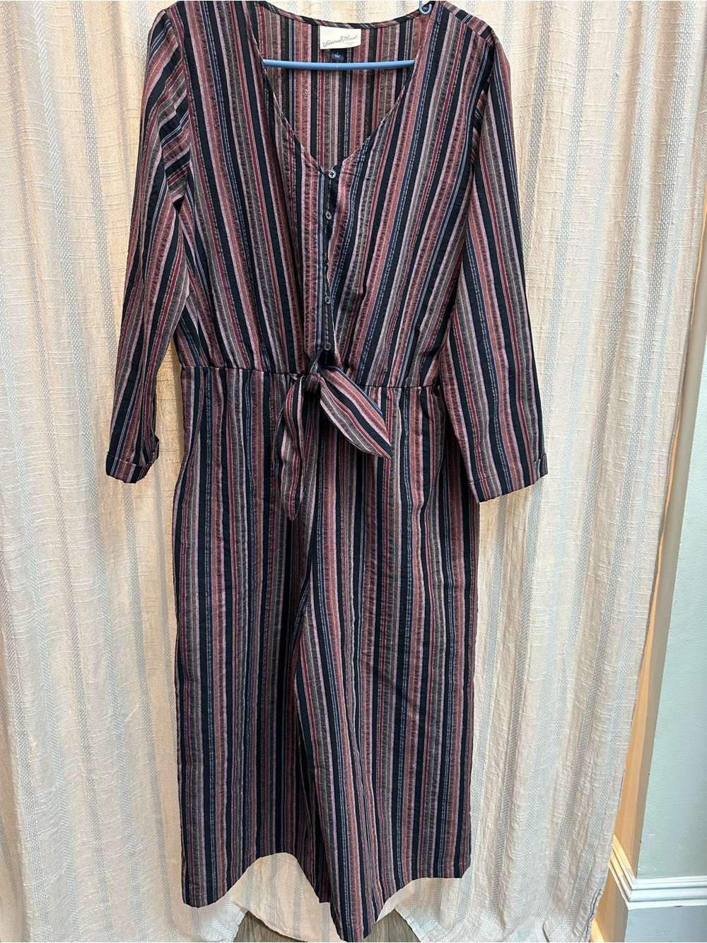 Lightweight Romper Tie Front